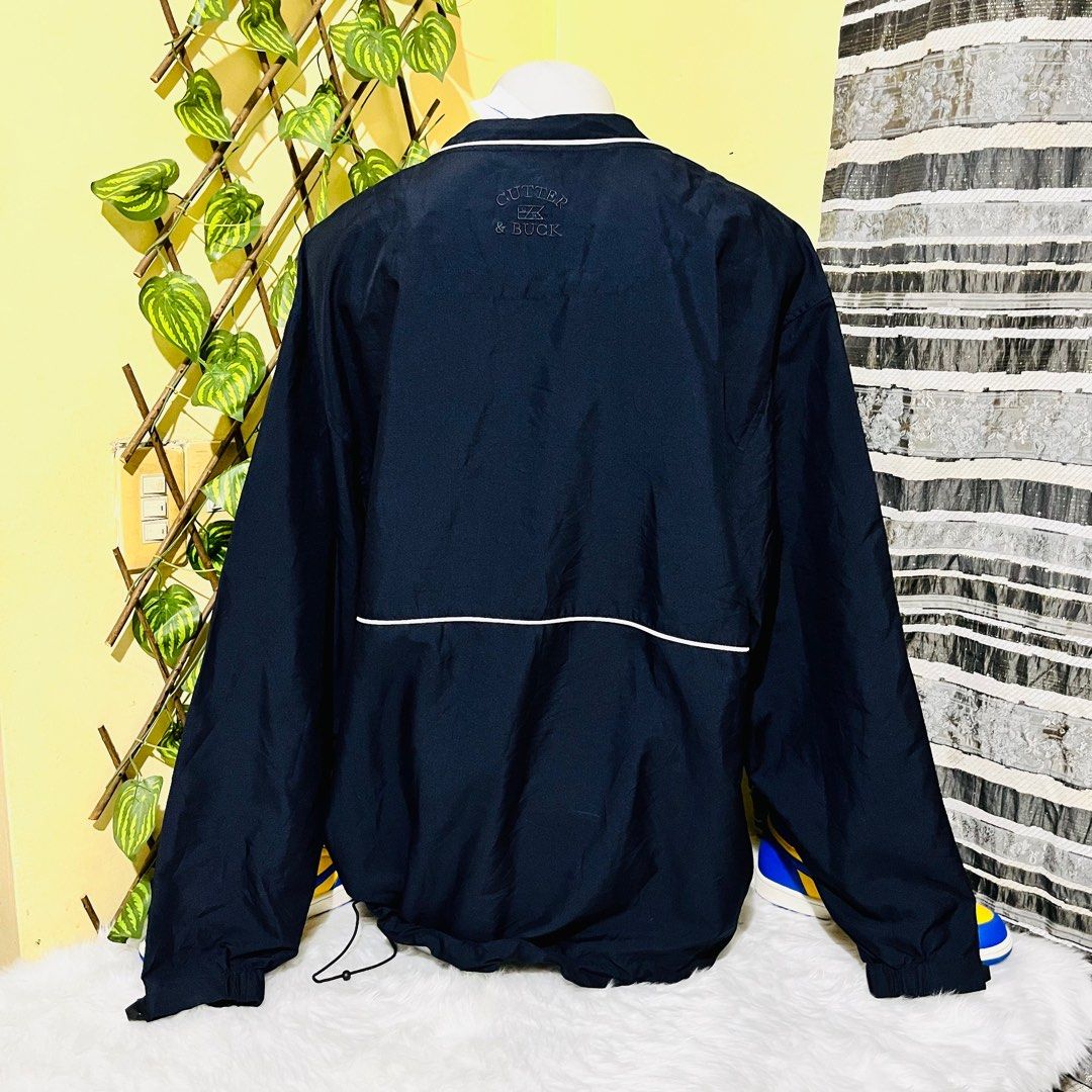 CB CUTTER BUCK WINDTEC WINDBREAKER WEATHERPROOF JACKET COAT PULLOVER VINTAGE BLACK XL 27x31 Men s Fashion Coats Jackets and Outerwear on Carousell