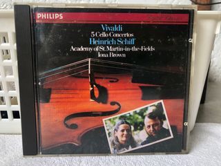 CD  Vivaldi 5 Cello Concertos Heinrich Schiff  1984 Germany   C2