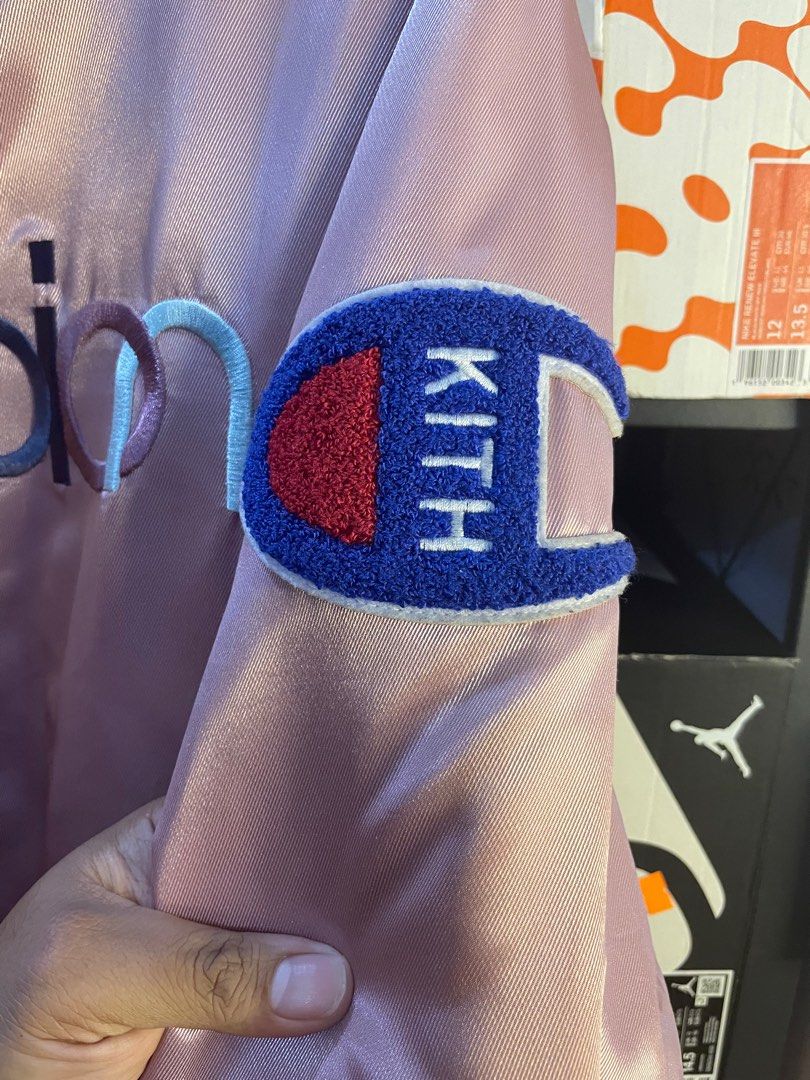 champion x kith baseball jacket (Category: Coats, Jackets and Outerwear) located in Paranaque City. Submitted by taddytadeo (Listing ID 1315861670, Image 2). Description: champion x kith baseball jacket brand new size xxl 10k only market value 300 usd .
