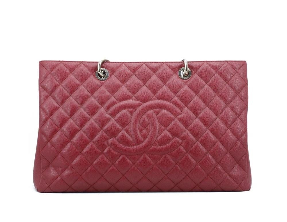 Chanel GST XL RED CAVIAR SHW Series 16 Year 2012 Size 40x25x13  Include dustbag card