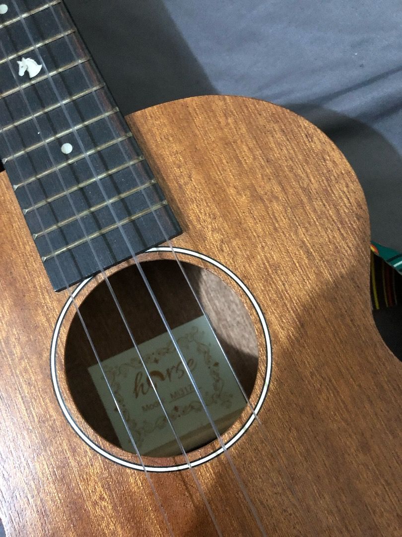 Horse concert ukulele top
