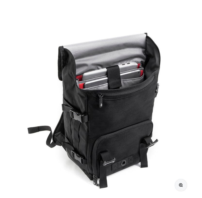 Crumpler Frontrow Half Camera Backpack 19L (Category: Backpacks) located in Makati City. Submitted by fujitiv (Listing ID 1312364170, Image 3). Description: Lightly used backpack 2 sections - top half is an open space, along with a laptop and tablet insert - bottom half (zippered) is a camera section. I'm including a Moment Camera Insert which gives structure/rigidity to the bag - small zippered pocket for loose items - flap with adjustable fidlo