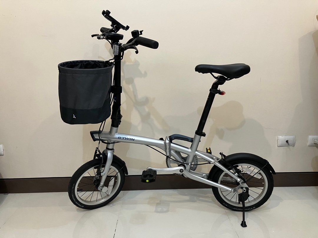 Decathlon Folding Bicycle Cloth Front Basket 10L