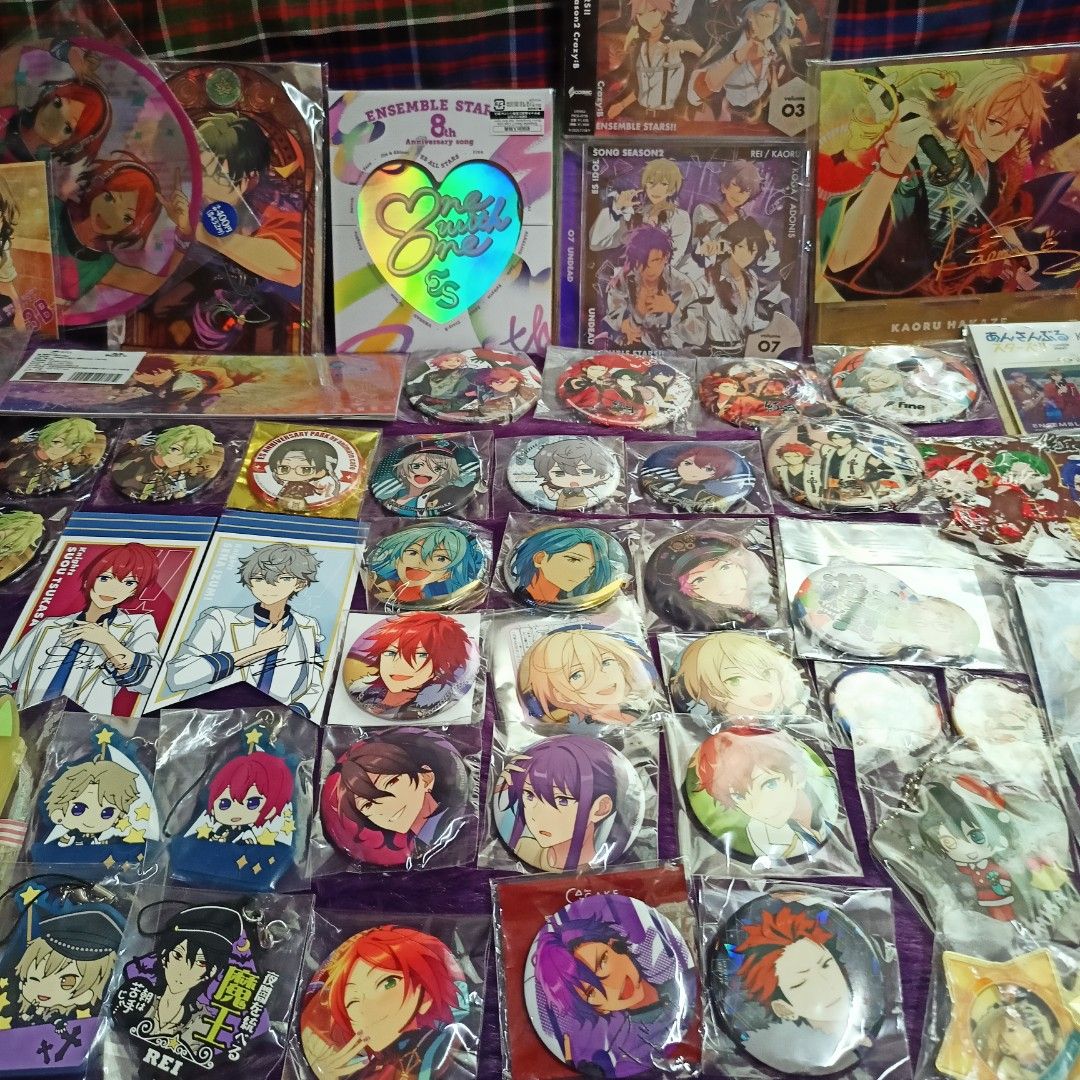 Ensemble Stars Random Merch Part I (Category: J-Wave Merchandise) located in Los Banos. Submitted by himechuuu_ (Listing ID 1315737967, Image 3). Description: Price range: P50 to P390 MOP: Gcash, payo (no reservation po muna 🙇🏻‍♀️🙏) MOD: J&T Express only (strictly no DP, no shipping, may schedule din po ang shipment since nag-aasikaso na po me para sa work kaya medyo busy po 🥺🙏).