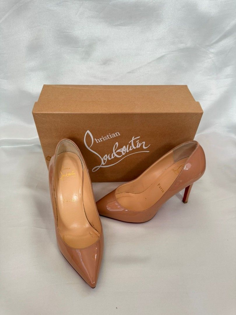 Fast Sale Preloved Christian Louboutin Nude Pump Heels size 36