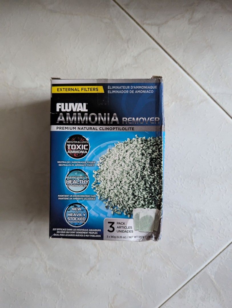 Ammonia remover filter media clearance