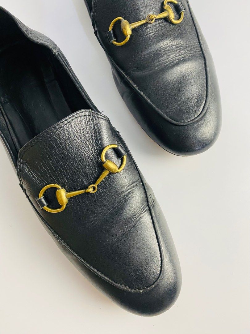 G U C C I brixton horsebit convertible loafer Size 23.5cm Unisex FREE shipping