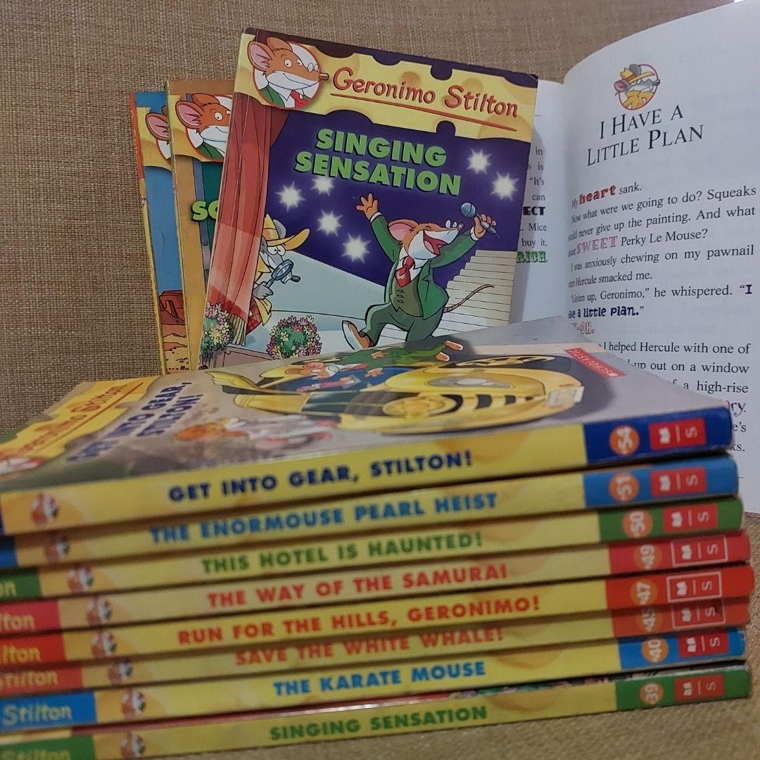 Geronimo Stilton and Thea Stilton Books (Category: Children's Books) located in Las Pinas. Submitted by ponch.o (Listing ID 1315767652, Image 1). Description: Product - Geronimo Stilton and Thea Stilton Books Description - Assorted Geronimo Stilton Books (Php 120 ea., Php 450 take all) T̵h̵e̵a̵ ̵S̵t̵i̵l̵t̵o̵n̵ ̵a̵n̵d̵ ̵t̵h̵e̵ ̵M̵o̵u̵n̵t̵a̵i̵n̵ ̵o̵f̵ ̵F̵i̵r̵e̵ ̵T̵h̵e̵a̵ ̵S̵t̵i̵l̵t̵o̵n̵ ̵a̵n̵d̵ ̵t̵h̵e̵ ̵M̵y̵s̵t̵e̵r̵y̵ ̵i̵n̵ ̵P̵a̵r̵i̵s̵ ̵T̵h̵e̵a̵ ̵S