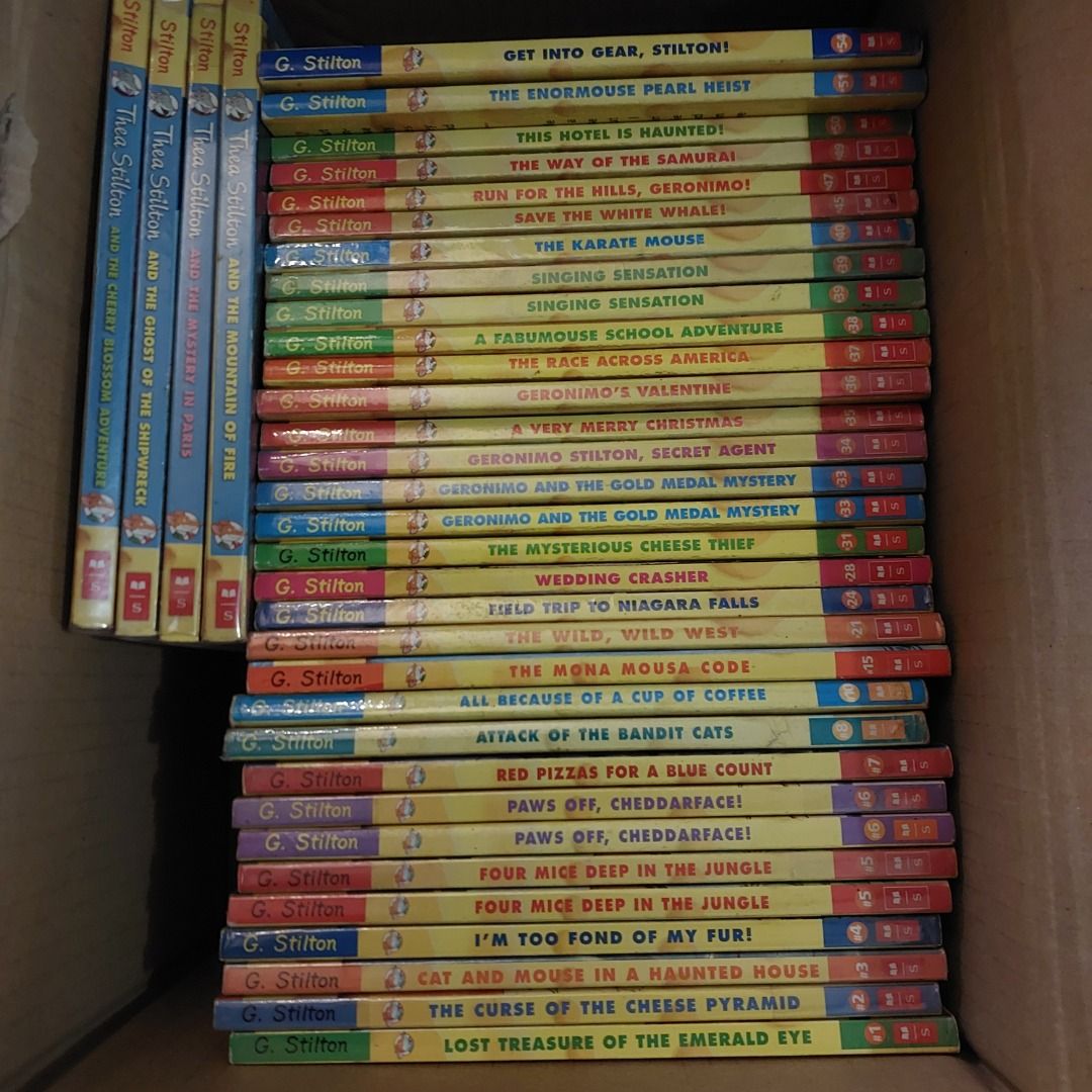 Geronimo Stilton and Thea Stilton Books (Category: Children's Books) located in Las Pinas. Submitted by ponch.o (Listing ID 1315767652, Image 2). Description: Product - Geronimo Stilton and Thea Stilton Books Description - Assorted Geronimo Stilton Books (Php 120 ea., Php 450 take all) T̵h̵e̵a̵ ̵S̵t̵i̵l̵t̵o̵n̵ ̵a̵n̵d̵ ̵t̵h̵e̵ ̵M̵o̵u̵n̵t̵a̵i̵n̵ ̵o̵f̵ ̵F̵i̵r̵e̵ ̵T̵h̵e̵a̵ ̵S̵t̵i̵l̵t̵o̵n̵ ̵a̵n̵d̵ ̵t̵h̵e̵ ̵M̵y̵s̵t̵e̵r̵y̵ ̵i̵n̵ ̵P̵a̵r̵i̵s̵ ̵T̵h̵e̵a̵ ̵S