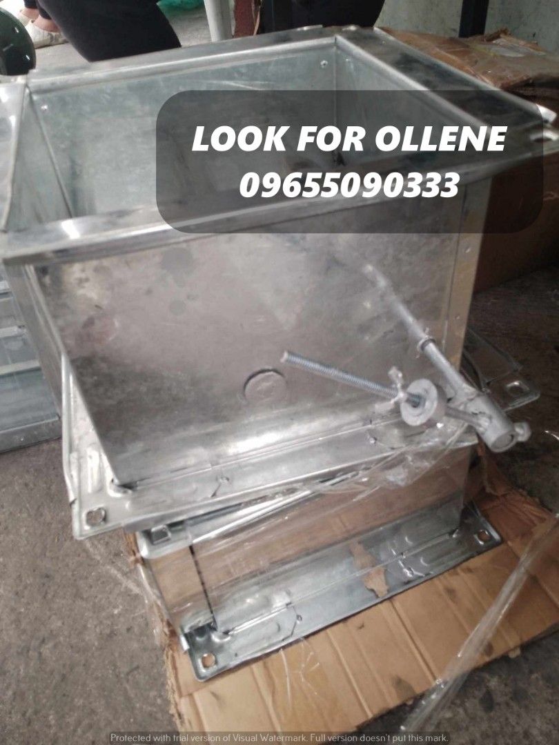 Gi Rectangular Backdraft Damper Specs: 250mm x 250mm (Category: Construction Tools & Equipment) located in Manila. Submitted by takezoollene86001 (Listing ID 1315761275, Image 2). Description: COMPANY :TAKEZO INDUSTRIAL SUPPLY LOCATION: MANILA BRANCH: Mayhaligue Corner Narcisa St. Abad Santos Tondo Manila CAVITE BRANCH: Takezo Industrial Supply Centenial Road Kawit Cavite Landmark : PHOENIX (likod kami ng phoenix) SALES INCHARGE: Look for Roselyn