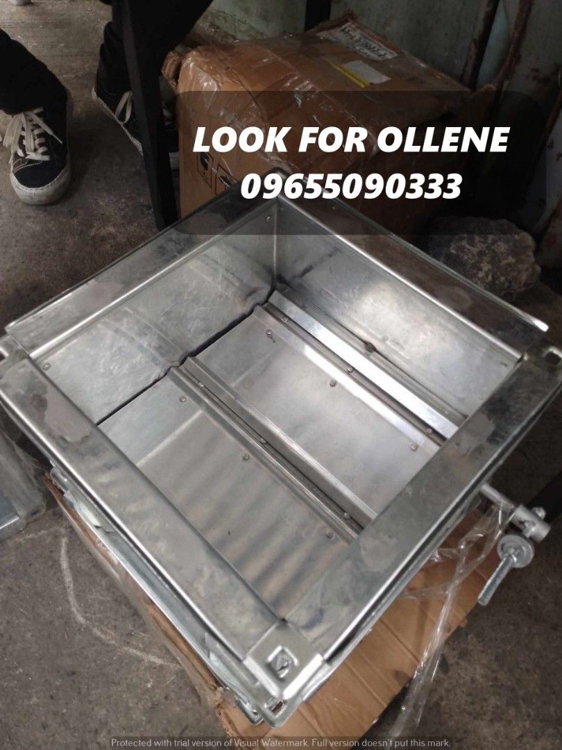Gi Rectangular Backdraft Damper Specs: 250mm x 250mm (Category: Construction Tools & Equipment) located in Manila. Submitted by takezoollene86001 (Listing ID 1315761275, Image 3). Description: COMPANY :TAKEZO INDUSTRIAL SUPPLY LOCATION: MANILA BRANCH: Mayhaligue Corner Narcisa St. Abad Santos Tondo Manila CAVITE BRANCH: Takezo Industrial Supply Centenial Road Kawit Cavite Landmark : PHOENIX (likod kami ng phoenix) SALES INCHARGE: Look for Roselyn