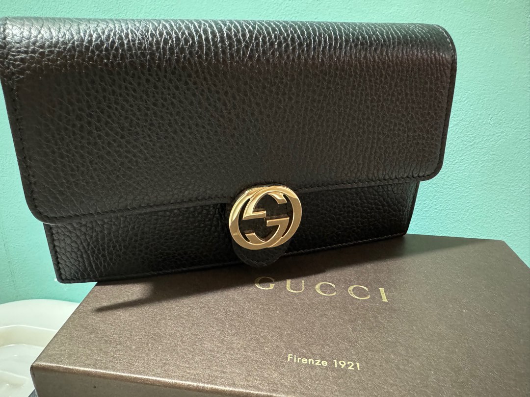 Gucci icon wallet on chain discount