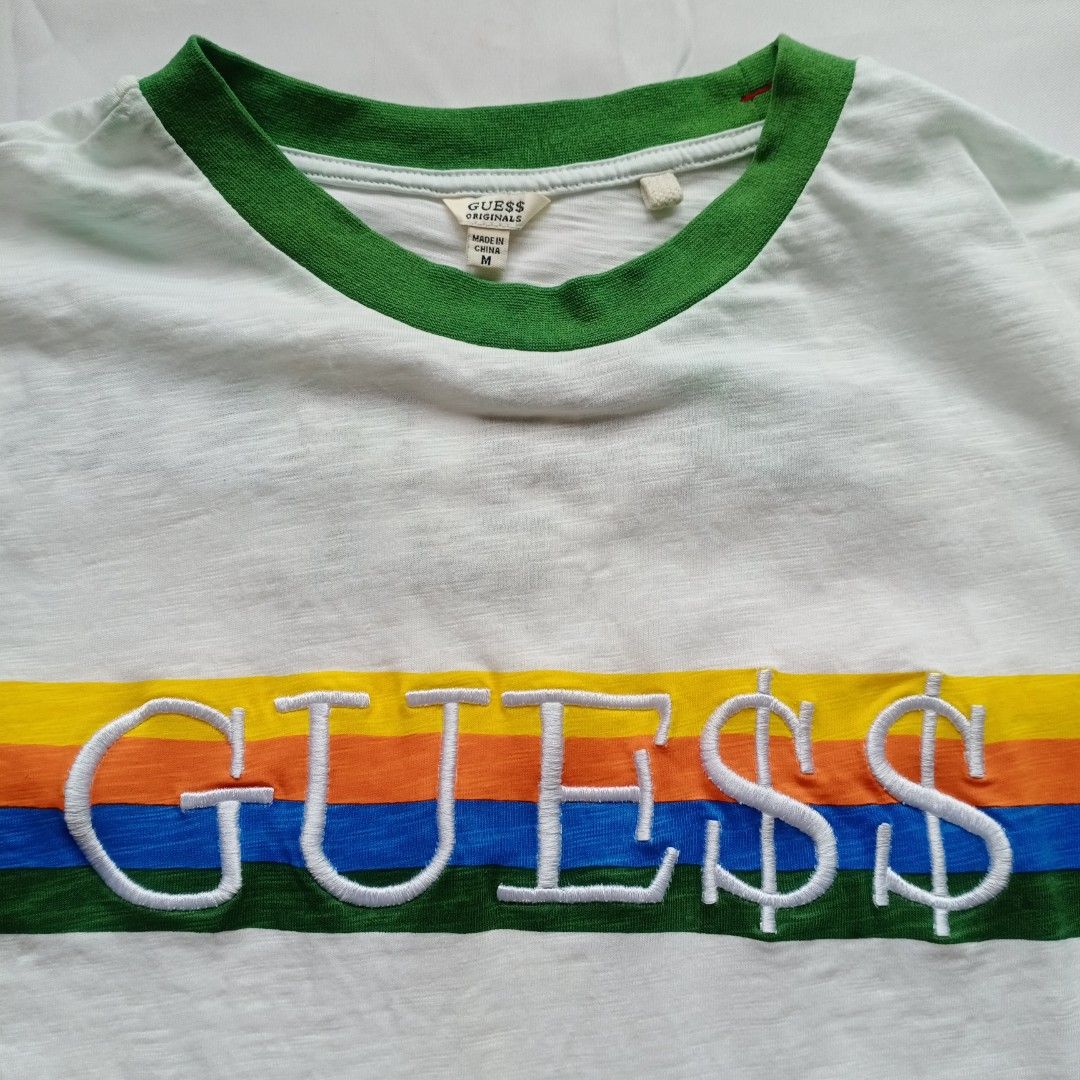 Guess jeans shirt rainbow outlet