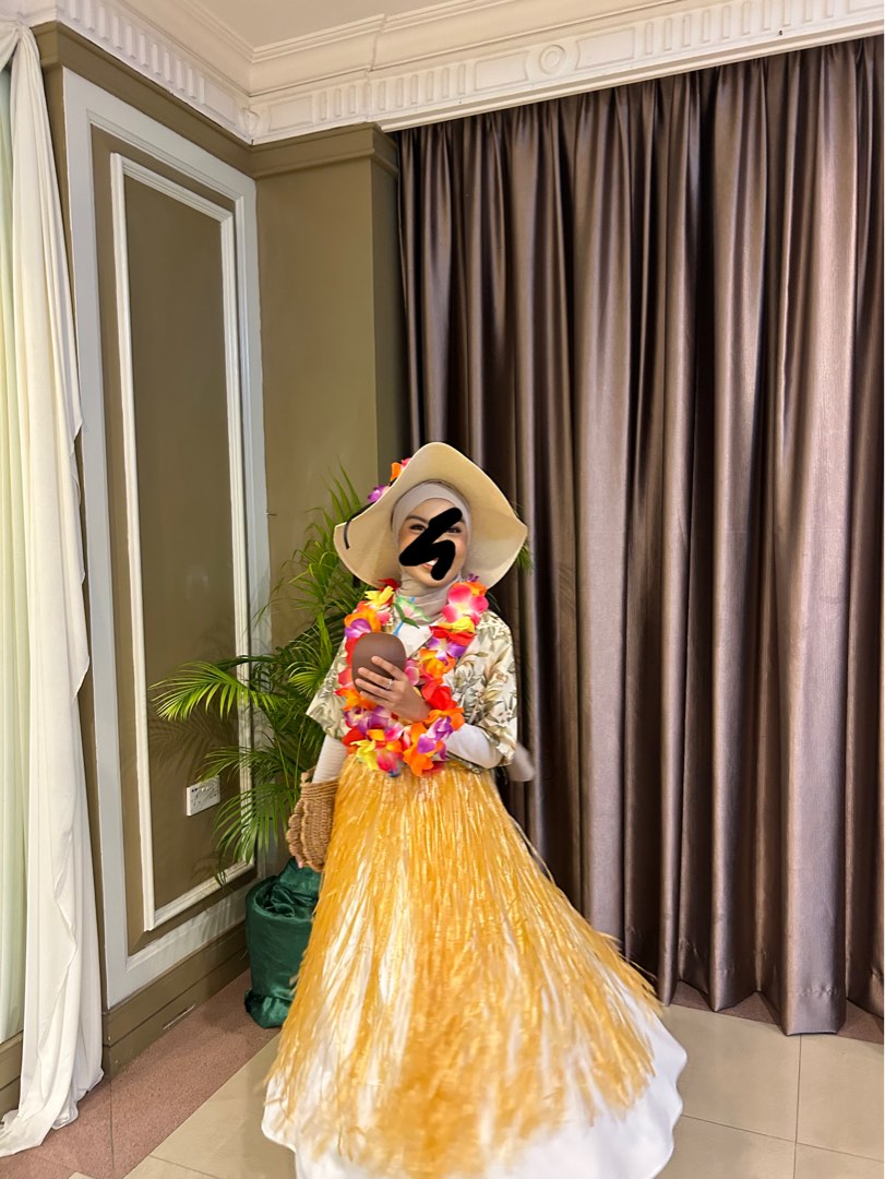Dress hawaiian theme for muslimah store
