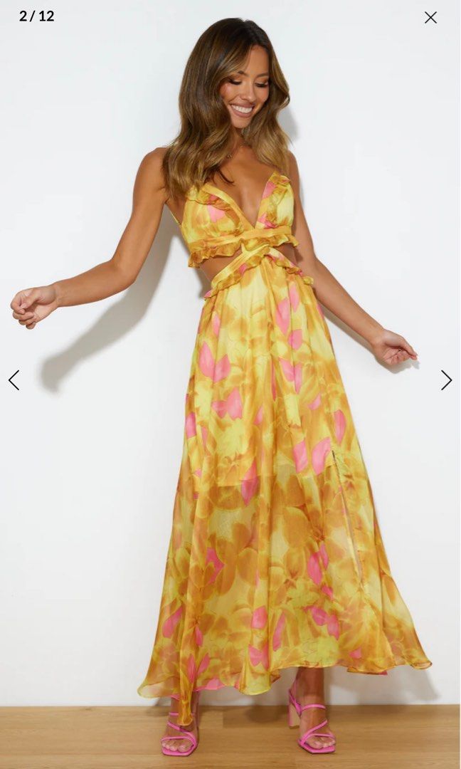 Hello Molly Maxi Dress (Yellow), Women's Fashion, Dresses & Sets, Dresses on Carousell Hello Molly Maxi Dress (Yellow), Women's Fashion, Dresses & Sets, Dresses on Carousell