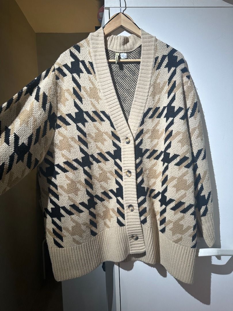 [H&M] Jacquard-knit cardigan