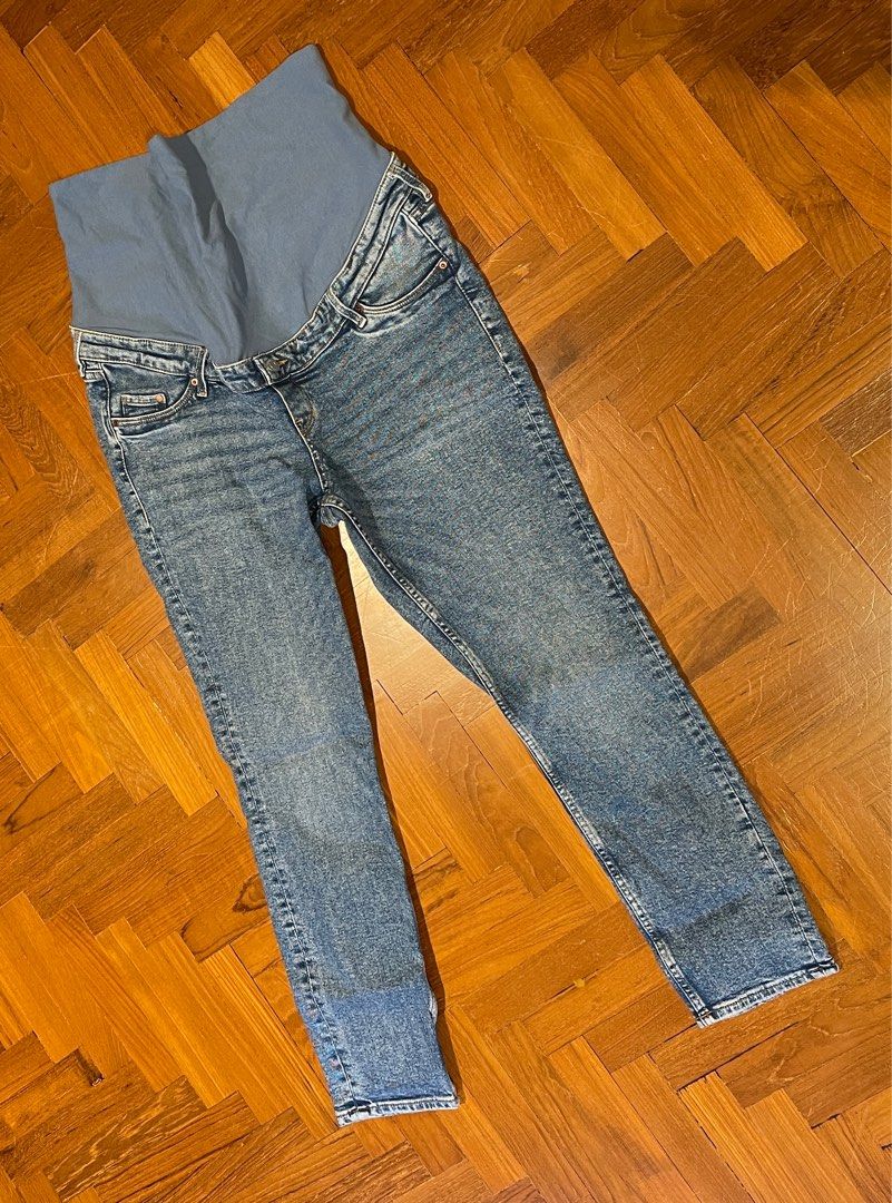 H M Maternity Mama skinny ankle length jeans Women s Fashion Maternity wear on Carousell
