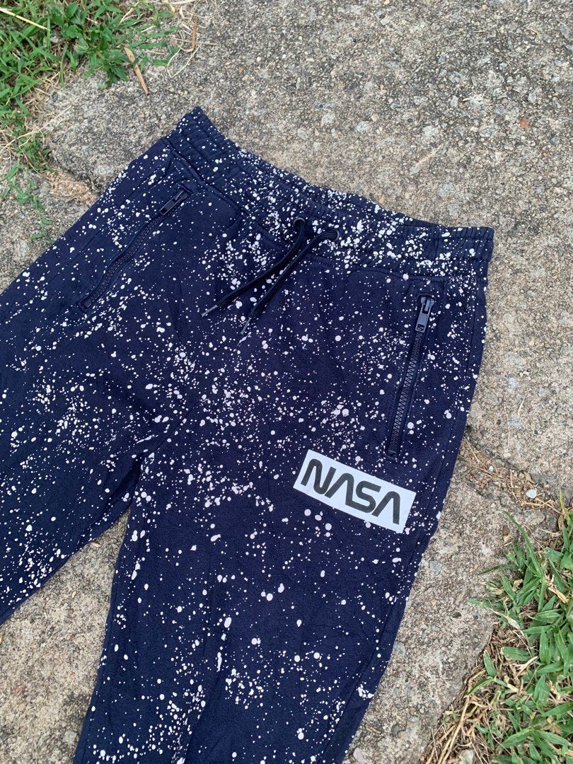 H M x NASA jogger pants Men s Fashion Bottoms Joggers on Carousell