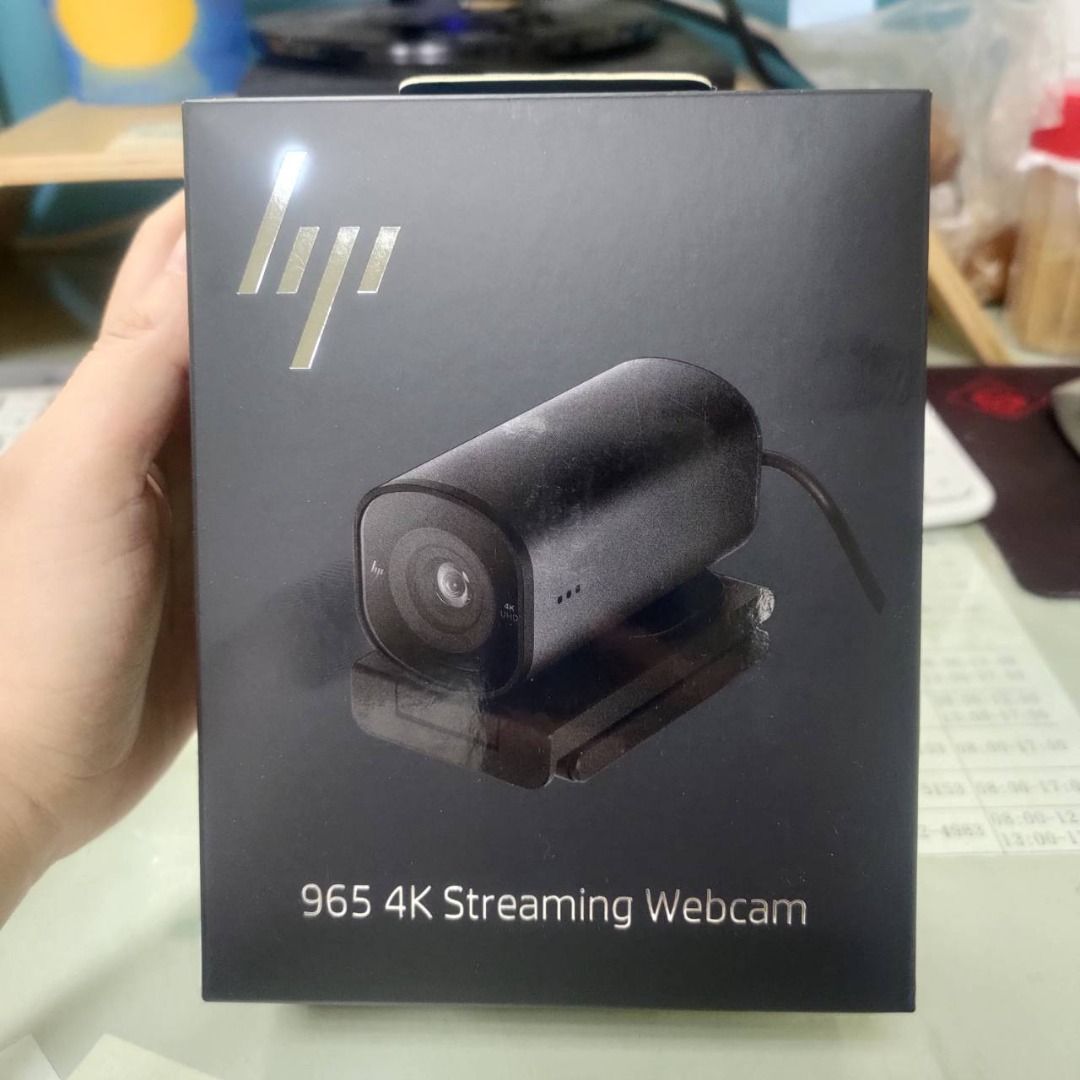 HP 965 4K Streaming Webcam 網路攝影機695J5AA, 電腦及科技產品, 電腦
