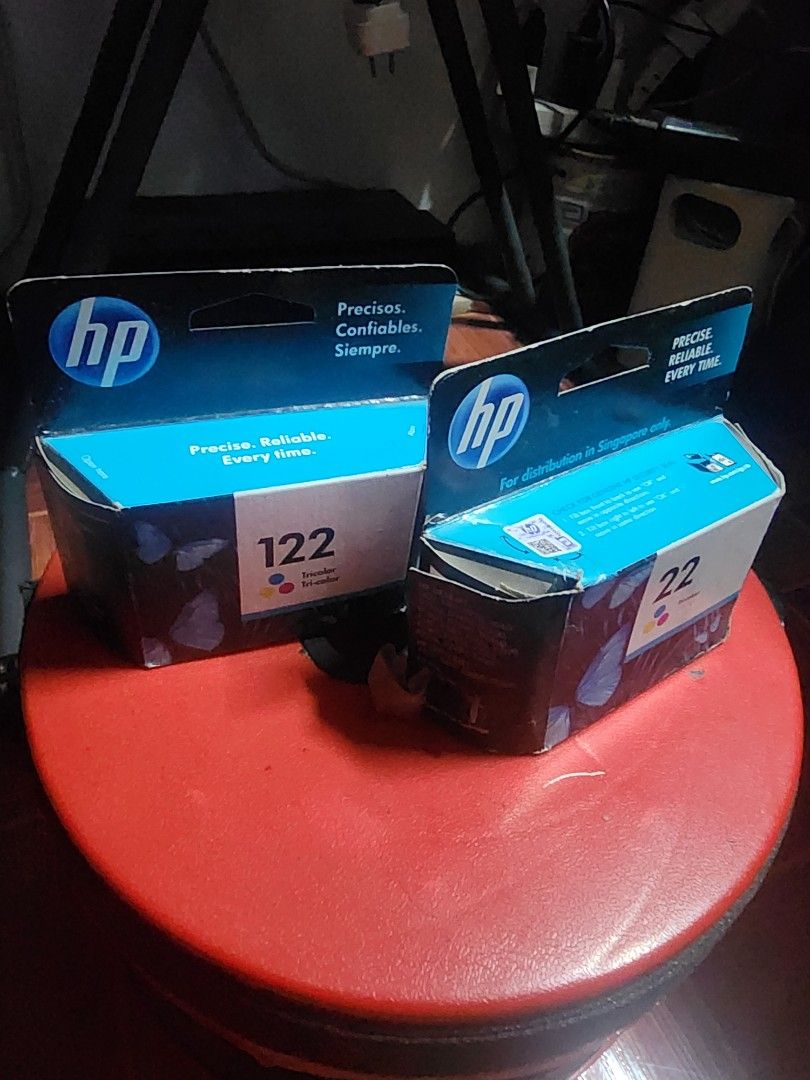 HP inkjet carthridge *unuse* HP22 (Category: Printers, Scanners & Copiers) located in Manila. Submitted by playmatez (Listing ID 1315705678, Image 2). Description: The carthridges have not been use but tested. It is an expired carthridges but can still be refill with brand new ink. Both are colored ink..