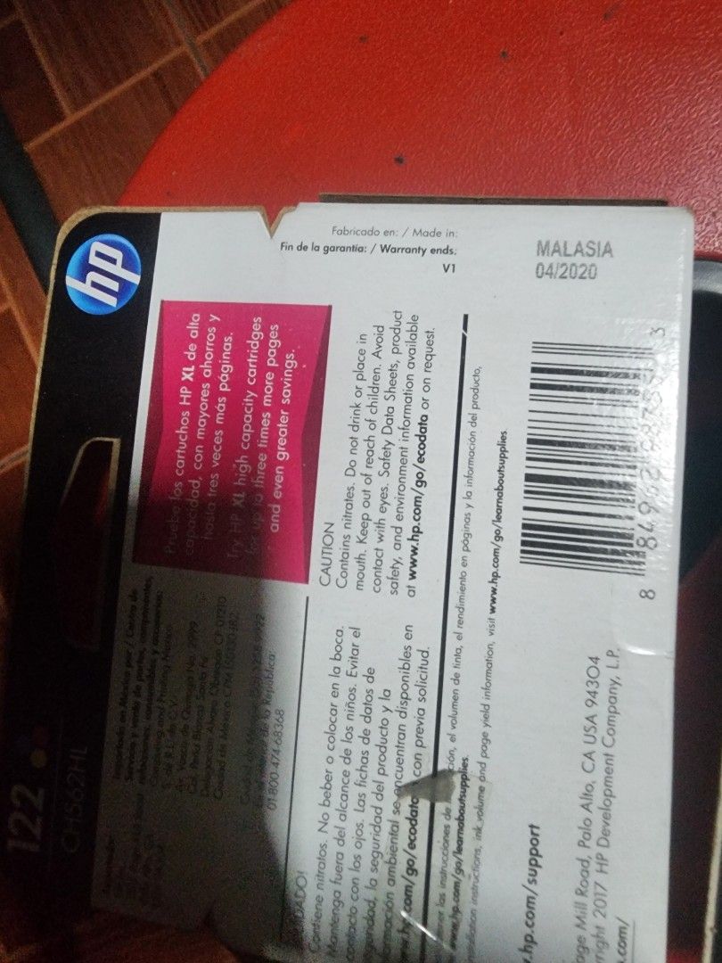 HP inkjet carthridge *unuse* HP22 (Category: Printers, Scanners & Copiers) located in Manila. Submitted by playmatez (Listing ID 1315705678, Image 3). Description: The carthridges have not been use but tested. It is an expired carthridges but can still be refill with brand new ink. Both are colored ink..
