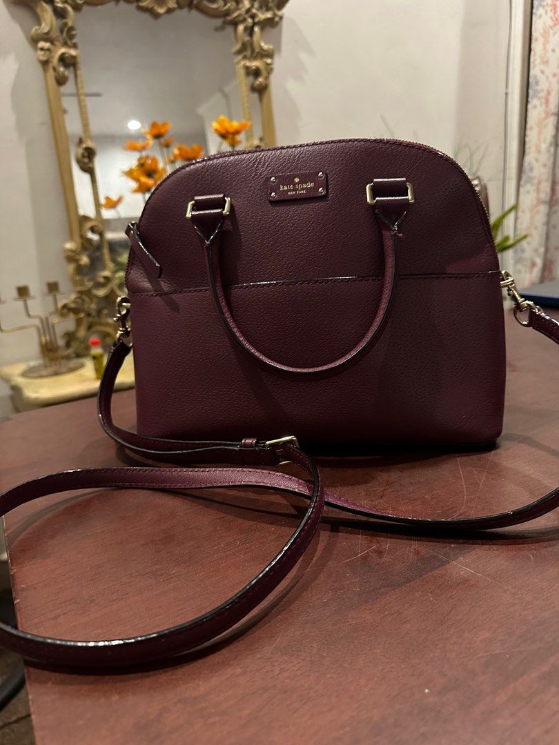 KATE SPADE Grove Street Carli Leather Crossbody Bag Purse Satchel