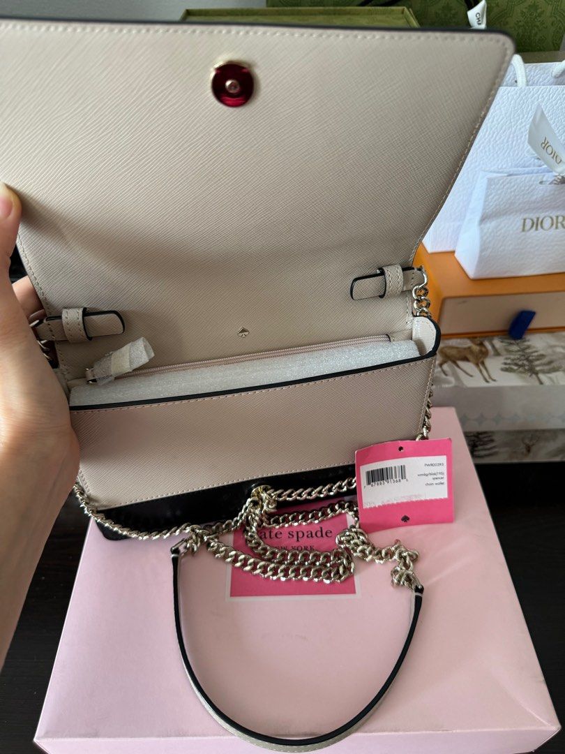 Kate spade Spencer chain leather wallet crossbody bag