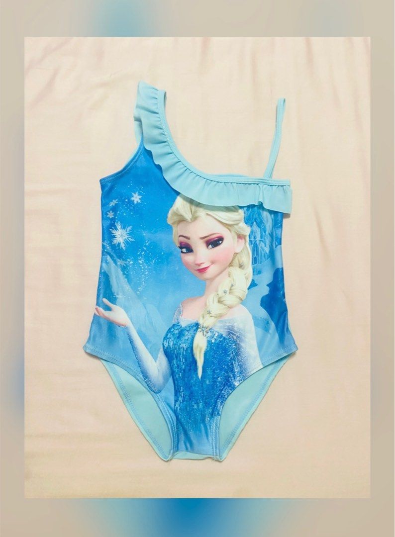 Kids Frozen Elsa Swimsuit Swimwear Babies Kids Babies Kids Fashion on Carousell