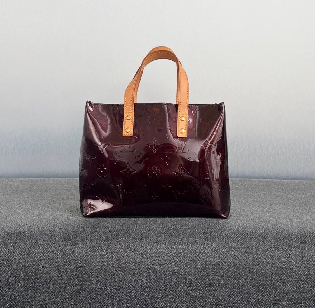 Louis Vuitton Reade Pm Tote Monogram Vernis Amarante red Ghw