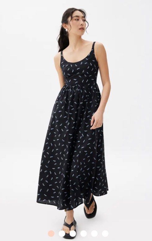 Love Bonito Floral Cotton Fit and Flare Midaxi Dress, Women's