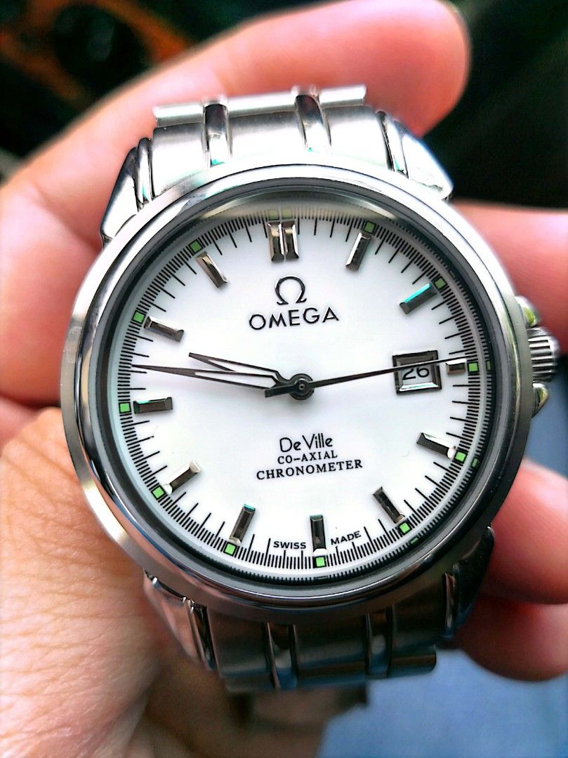 MEGA De Ville Co Axial Chronometer Jam Tangan automatik muka putih Ketepatan Masa di gengaman tangan anda Men s Fashion Watches Accessories Watches on Carousell