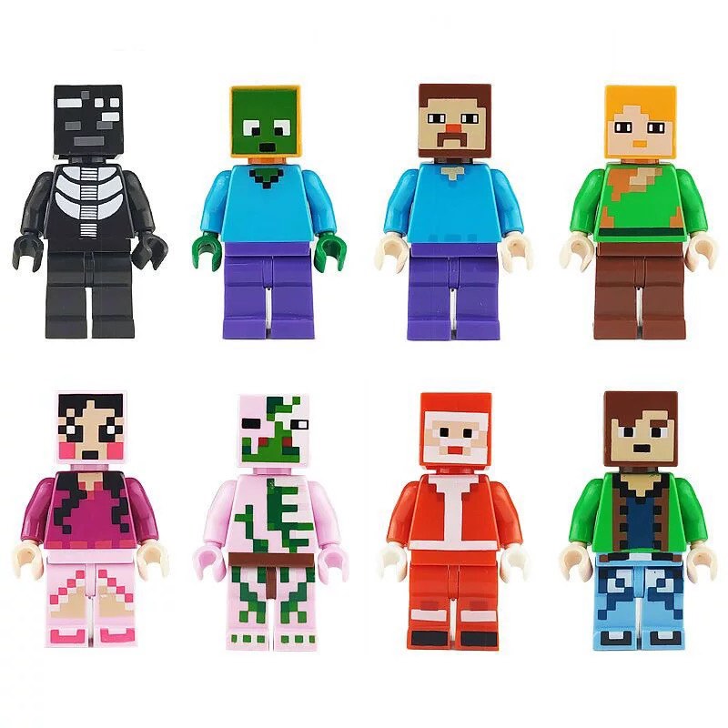 Minecraft Figurenz Minecraft figurines toys display cake toppers / DIY Cake deco / party ...
