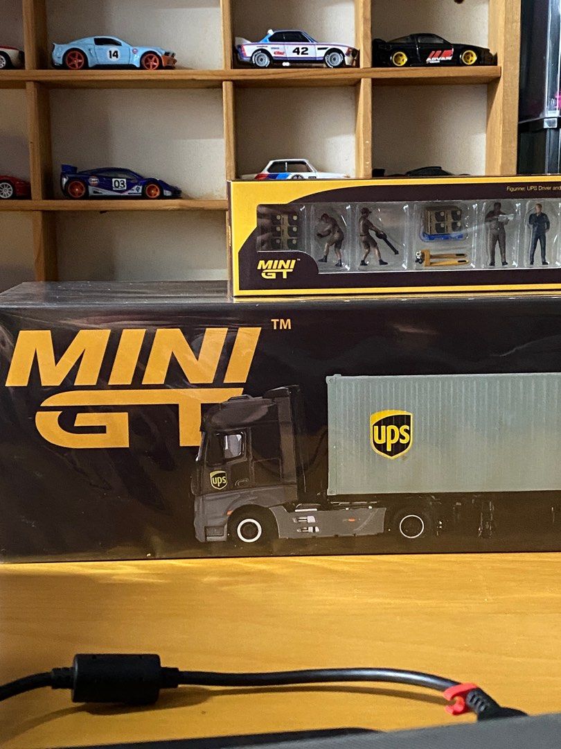 Mini GT 1/64 Container Truck Mercedes Actros w/ 40 FT Container