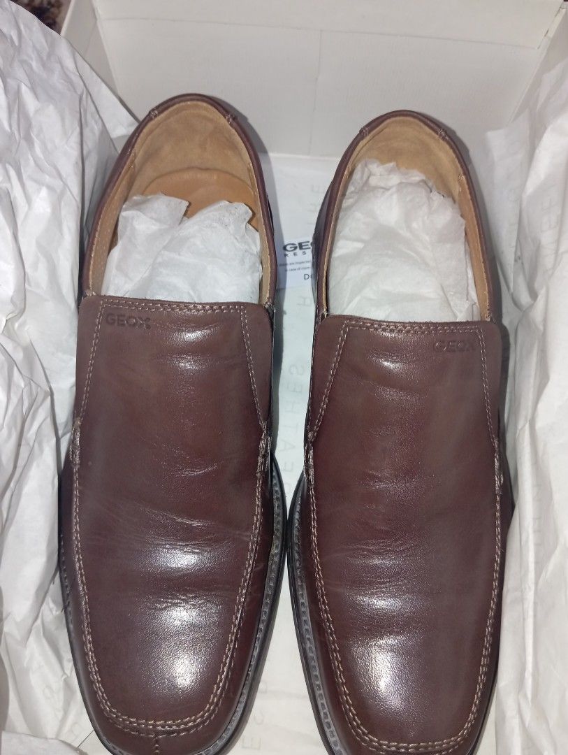 (NEGO SAMPAI JADI) ORIGINAL SEPATU SHOES PRIA GEOX RESPIRA FEDERICO MEN'S  BROWN LOAFERS PANTOFEL SLIP ON