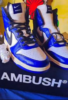 dunk high game royal on feet