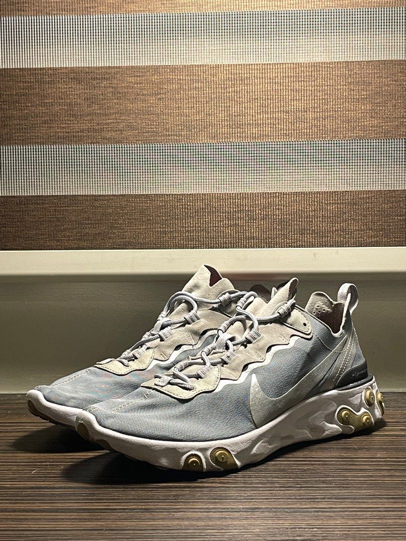 Nike React Element Silver (Category: Sneakers) located in Mandaluyong City. Submitted by andytew (Listing ID 1315766101, Image 3). Description: Nike React Element “Silver” - 100% Guaranteed Original - Size 9 - Used not more than 2x - No Box .
