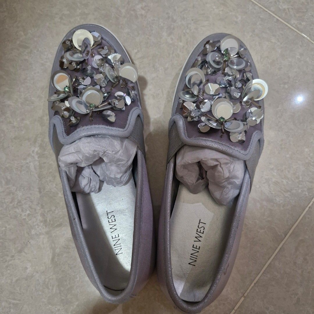 Nine west grey shoes sales