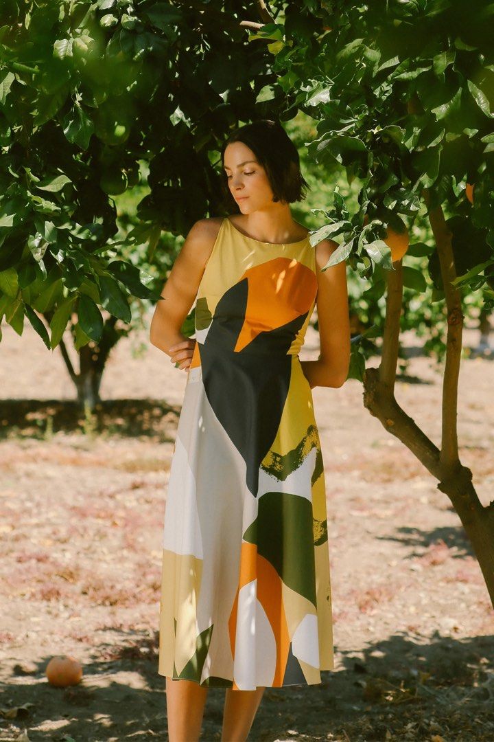 OSN Al Fresco Organic Cotton Midi Dress S Women s Fashion Dresses Sets Dresses on Carousell