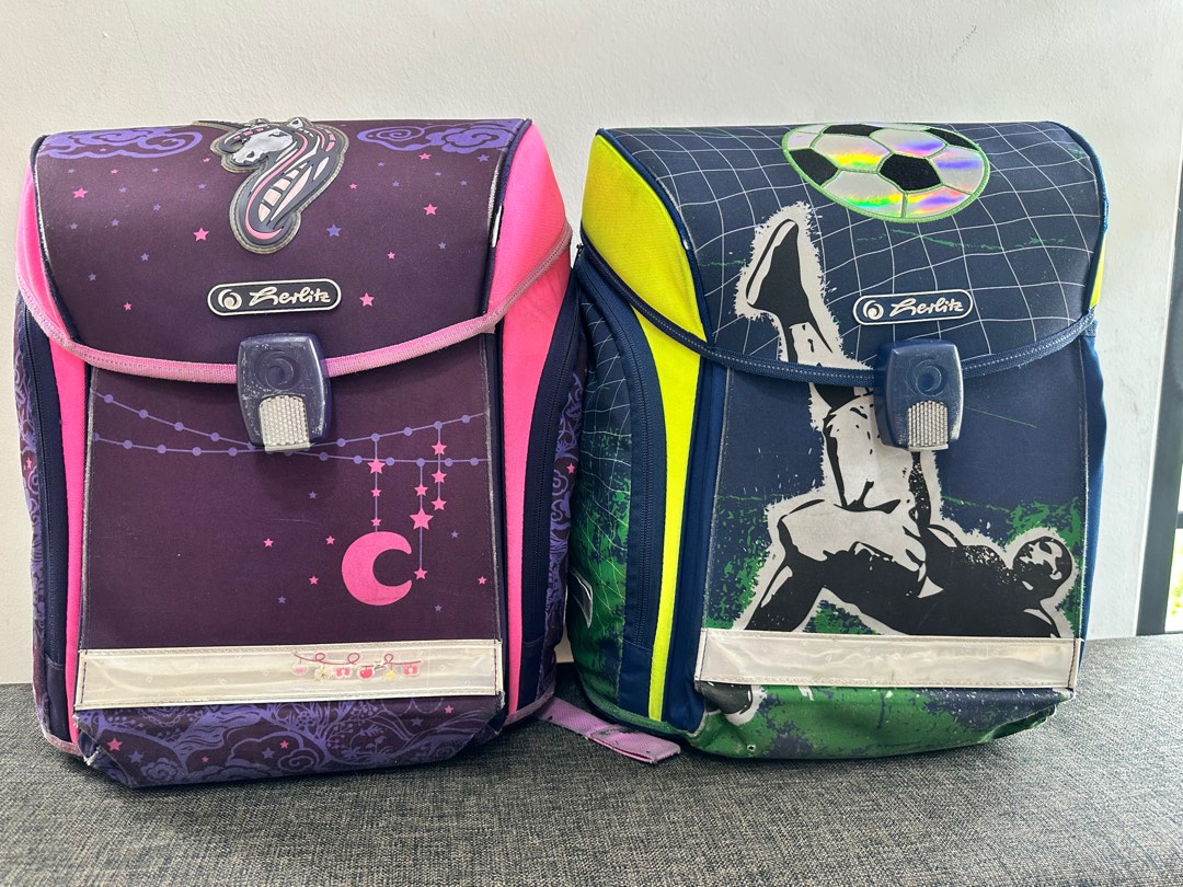 Pelikan school bags 2 for boy and girl Babies Kids Babies Kids Fashion on Carousell