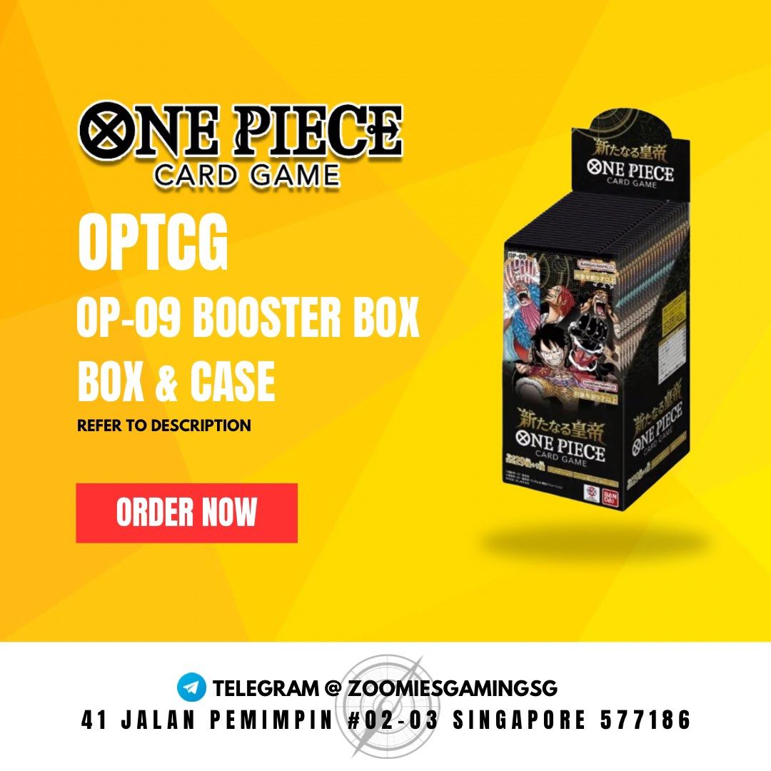 one piece op 09 booster box case Amazon.com: Japanese OP-09 Booster Box One Piece TCG Four Emperors : Toys &  Games main image 0