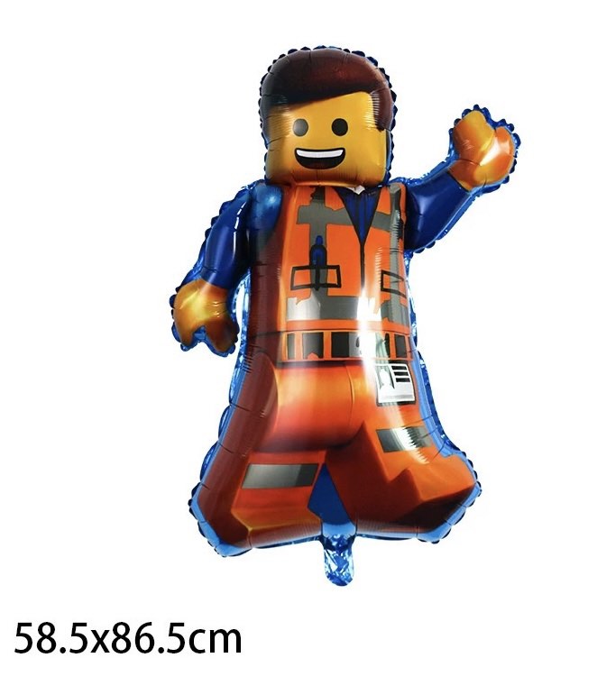 Ready Stock The LEGO Movie Emmet Brickowski Aluminium Foil balloons per PCS