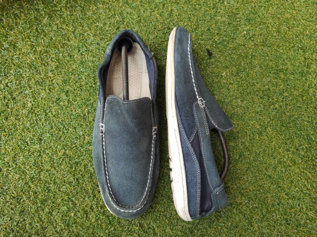 Rockport Slip On Suede Leather Loafers 11.5uk