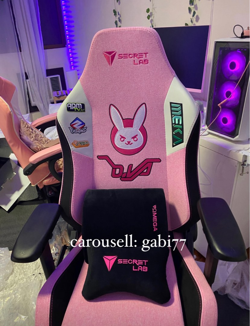 Secret Lab D.va Chair Omega Overwatch Gaming Chair, Furniture & Home