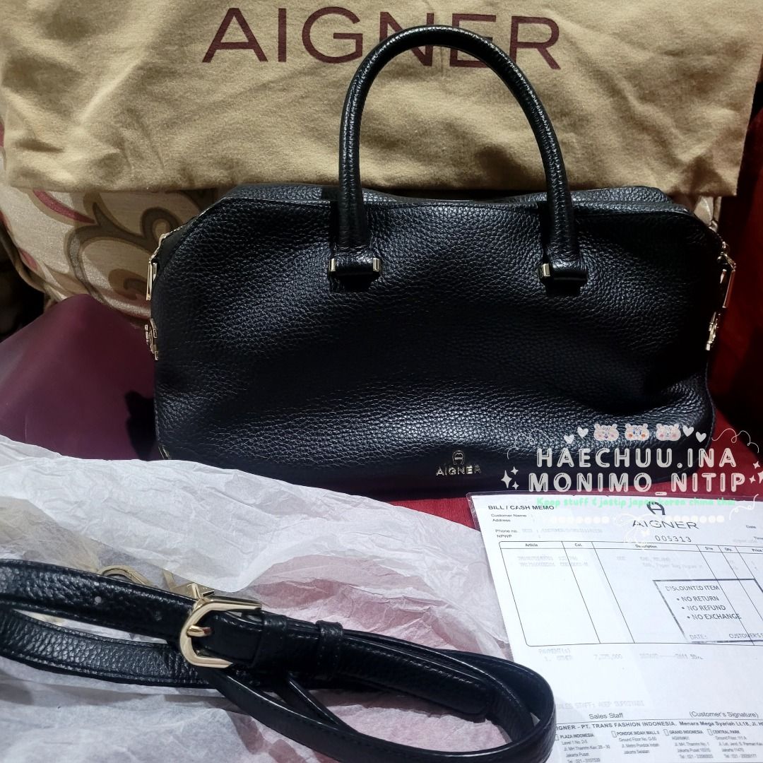 TAS AUTHENTIC AIGNER [VVGC] nego tipis, Fesyen Wanita, Tas