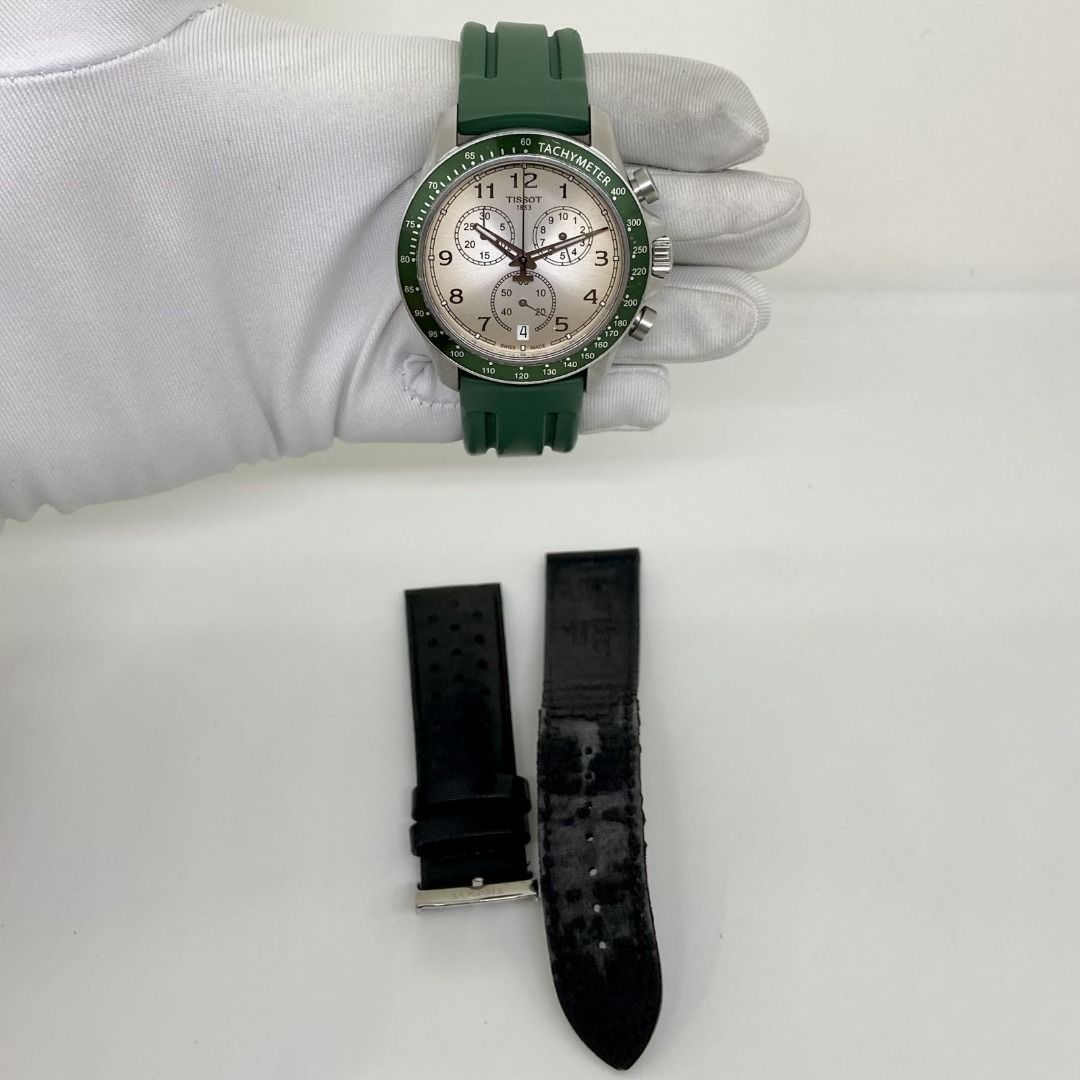 TISSOT GREEN T106417A V8 QUARTZ CHRONOGRAPH WATCH ONLY 247033328 WE
