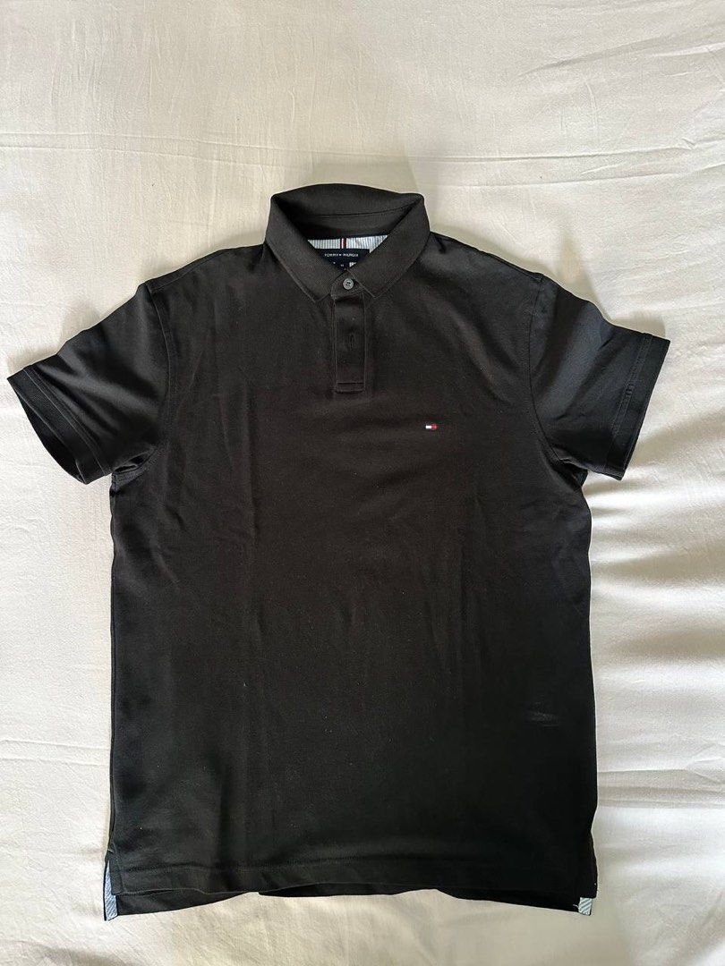 Tommy Hilfiger Polo Shirts (Category: Tshirts & Polo Shirts ) located in Quezon City. Submitted by pingtbl (Listing ID 1315720461, Image 2). Description: Tommy Hilfiger Polo Shirts All authentic, no damage 1. Black Size on tag: M 20 W x 27L 9.5/10 Only worn 2x PHP 800 2. Blue Grey SOLD 3. White SOLD 4. Light Blue Grey SOLD LOC: QC Shipping c/o buyer Please allow 2-3cm discrepancies as items are hand measured.