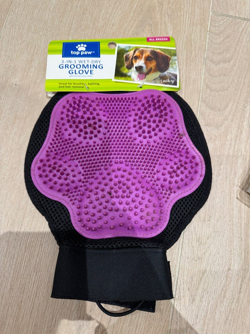 Top paw 3 in 1 grooming glove top