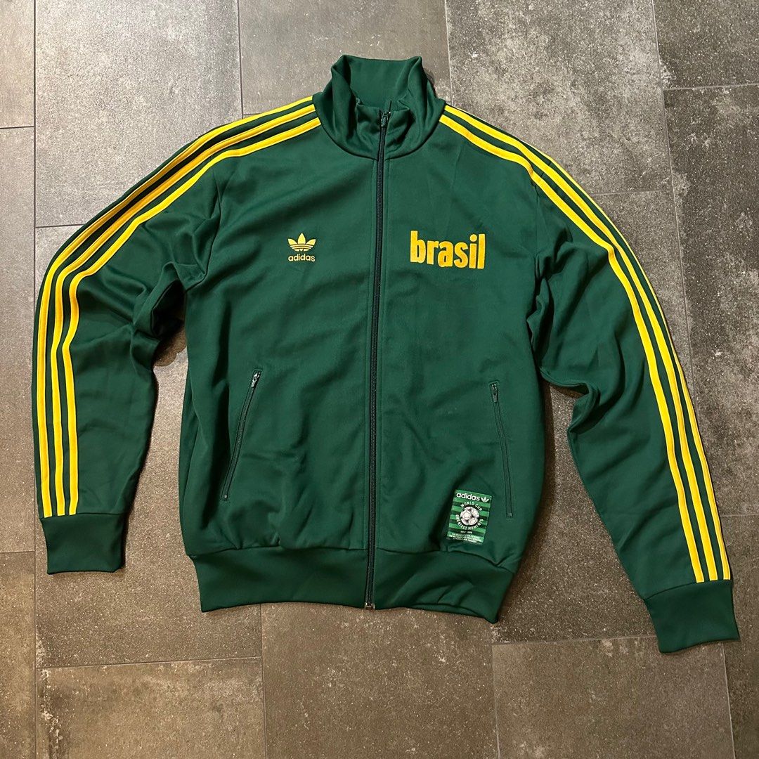 USED Adidas s Brasil 1970 All Time Greatest Track Top Jacket L size