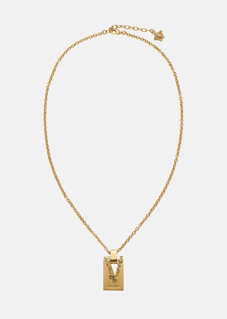 VERSACE PENDANT NECKLACE GOLD PLATED Luxury Accessories on Carousell