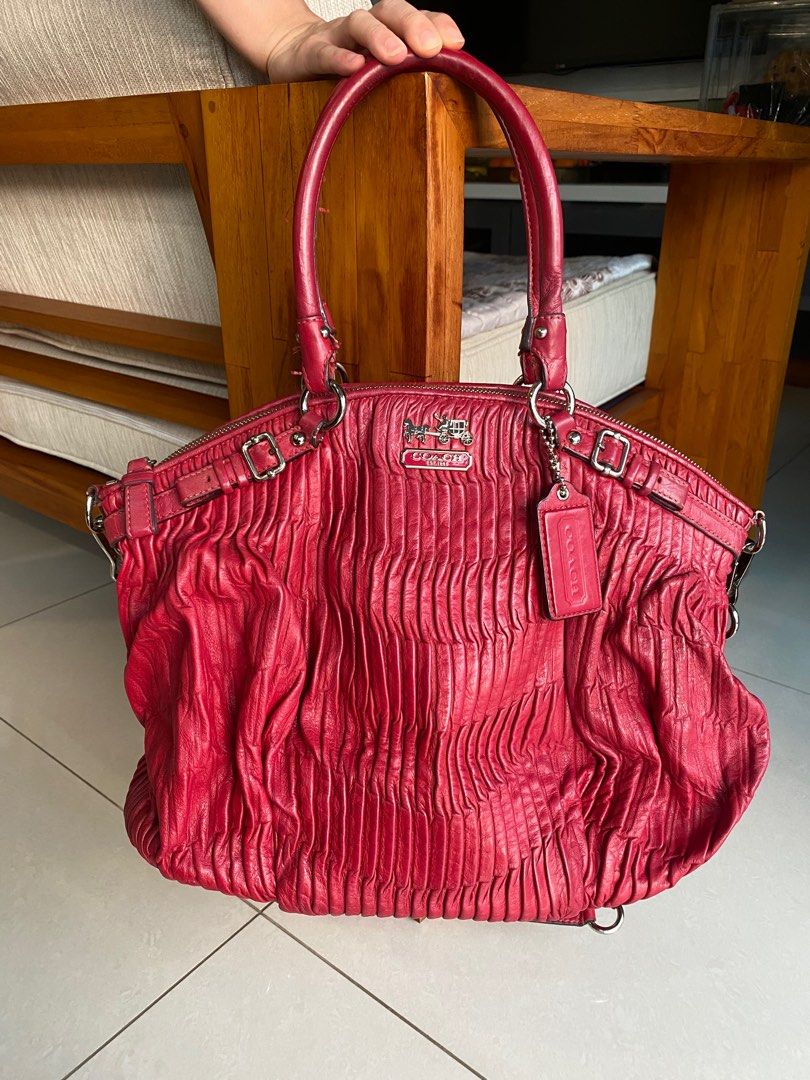 バッグ Vintage Coach Becket Shoulder Bag Red Vintage Coach | NYC Basic Bag | 9455 | Red - Etsy